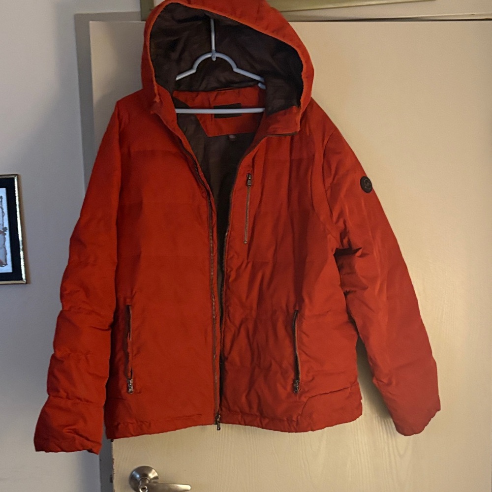Michael Kors Men's Bold Red Puffer Jacket